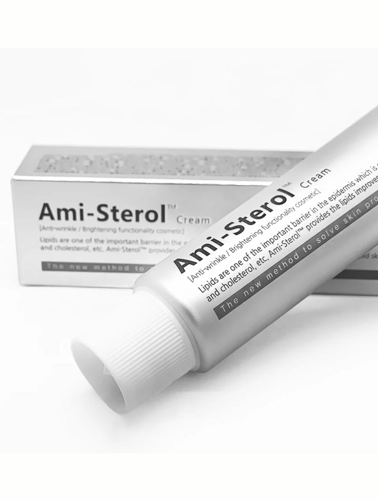 Ami-Sterol Cream tube and packaging on a white background