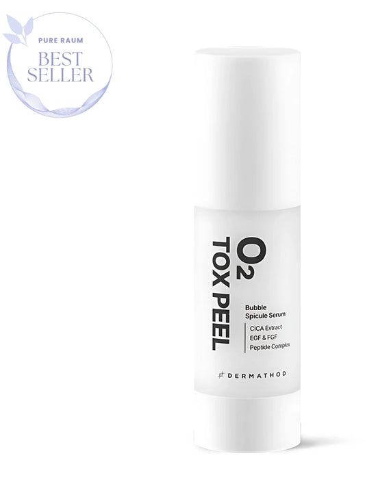 Dermathod O2 Tox Peel serum bottle on a white background