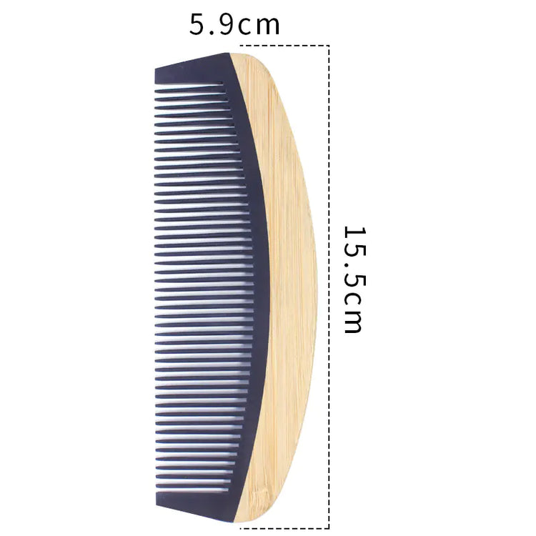 Comb with measurements on a white background