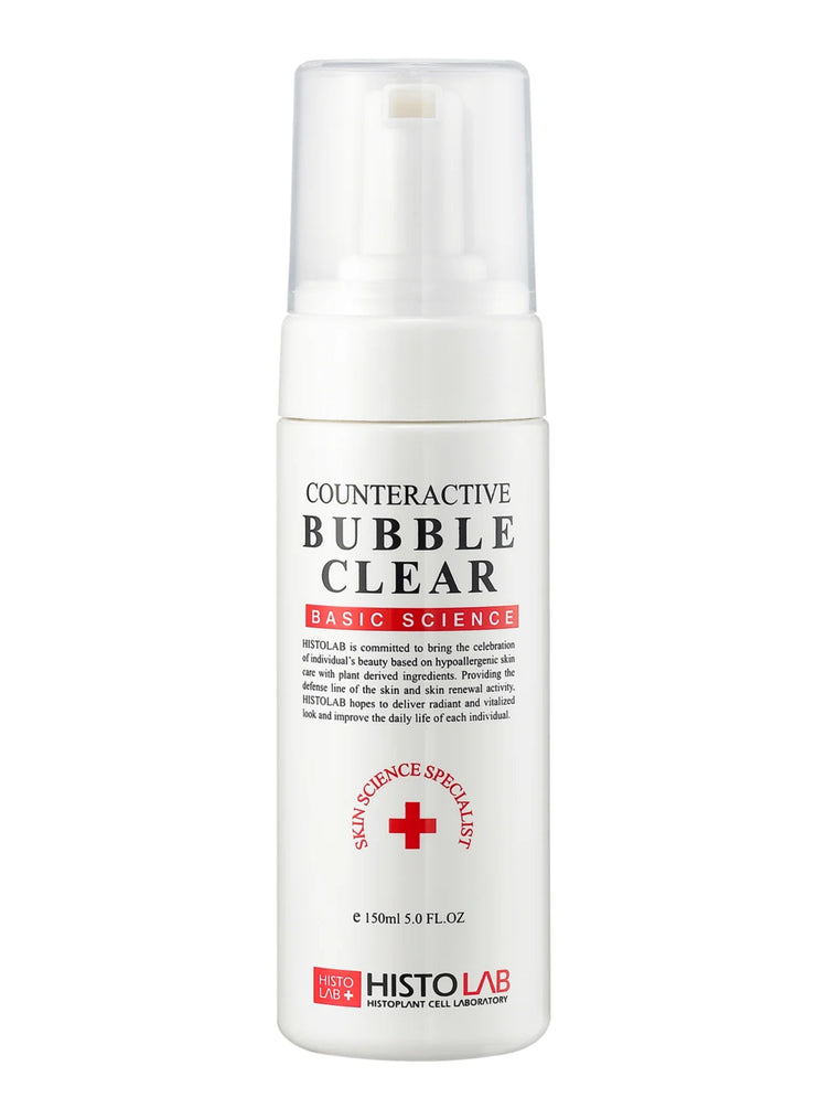 HISTO LAB Bubble Clear bottle on a white background
