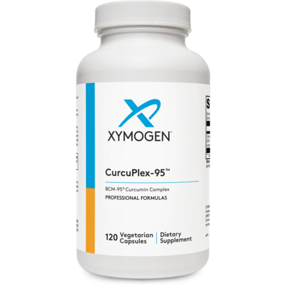 XYMOGEN CurcuPlex-95 turmeric curcumin 120 capsules bottle