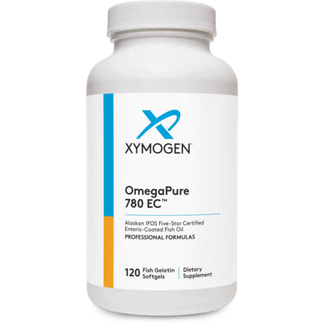 XYMOGEN OmegaPure 780 EC fish oil 120 softgels bottle