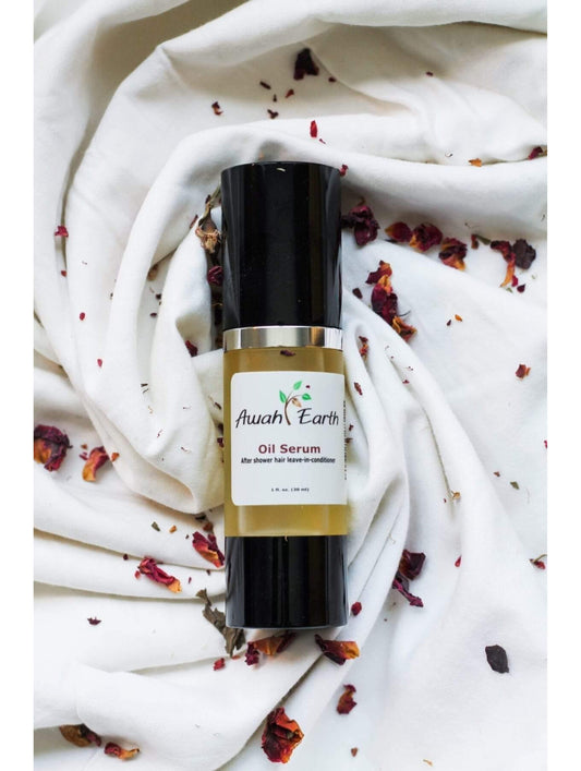 Awah Earth leave-in conditioner serum for dry, frizzy and curly hair