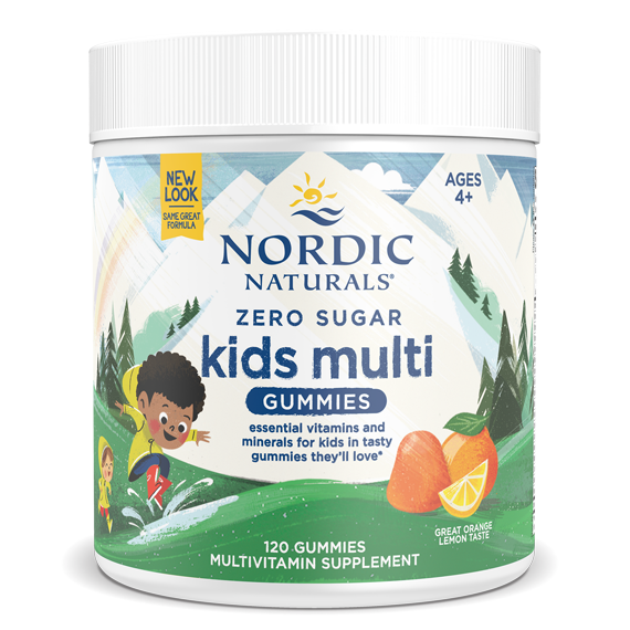Nordic Naturals Zero Sugar Kids Multivitamin Gummies – 120 Count | Daily Nutrients for Children Ages 4+ | No Artificial Sweeteners or Colors