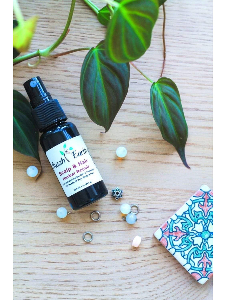Lightweight herbal hair oil for overnight scalp treatment