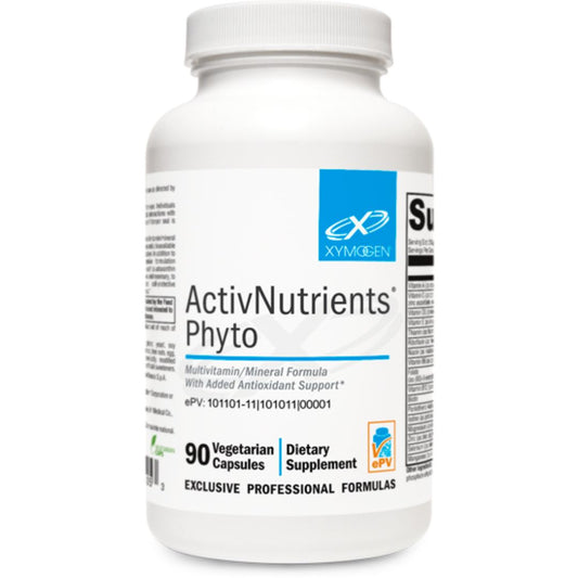 ActivNutrients® Phyto - Premium multivitamin/mineral formula with active B vitamins, bioavailable minerals, and powerful phytochemicals for antioxidant support.